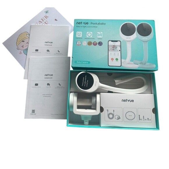 Netvue Peekababy Baby camera Smart Cry Detection & App Support Supports Alexa - Picture 3 of 8
